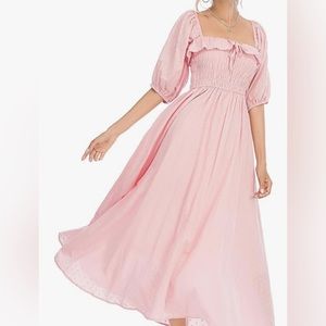 Cottagecore Half Sleeve Flowy Dress- perfect for a maternity shoot!